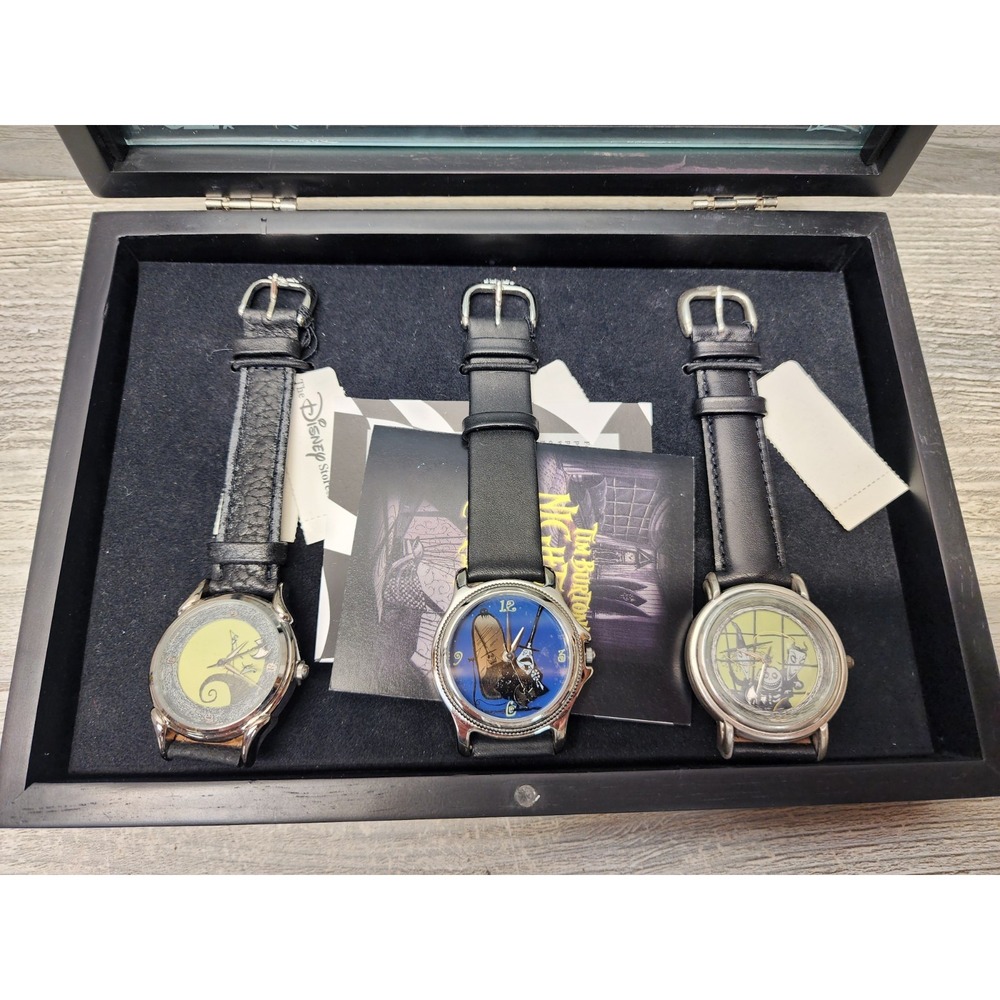Disney Gallery Nightmare Before Christmas Limited Edition 3 Watch Set #1385/1500 - Picture 2 of 16
